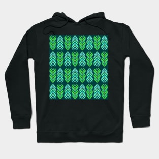 Green feathers Hoodie